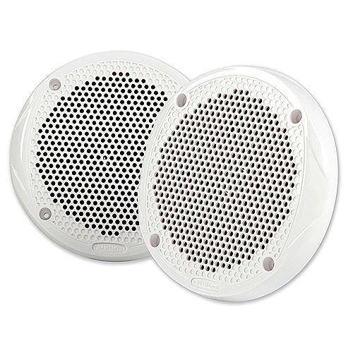 Fusion #ms-fr6520 - 6-1/2 inch round 2-way speakers - 200w - pair - white