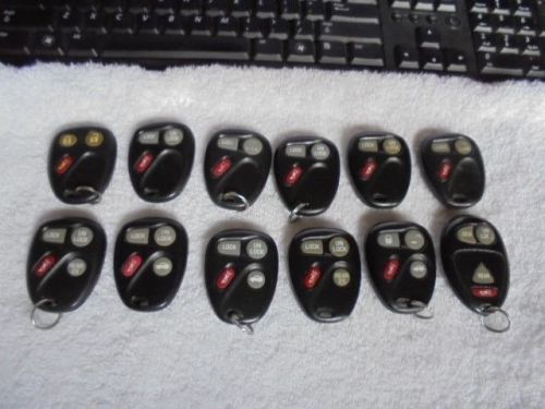 Lot of 12 gm remote keyless entries chevy buick  gmc cadillac