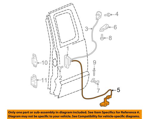 Dodge chrysler oem dakota rear door-lock or actuator latch release 55359746ae