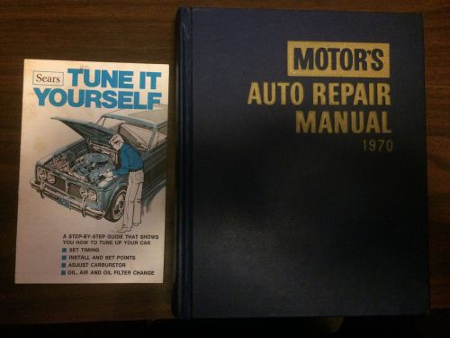 1970 motor&#039;s auto repair manual 33rd edition first printing 70 with a sears guid