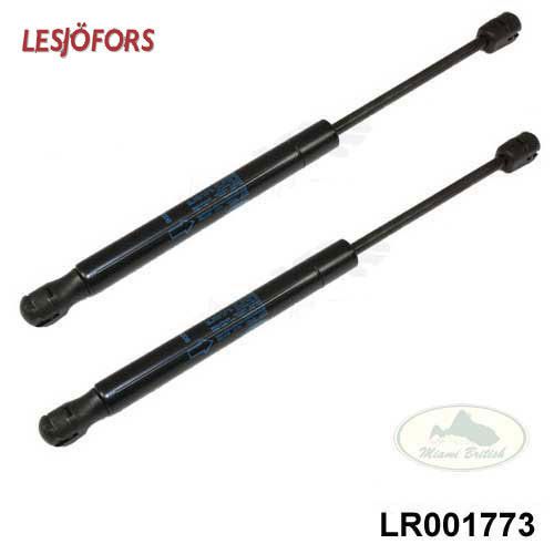 Land rover hood strut shock bonnet set x2 lr2 lr001773 lesjofors