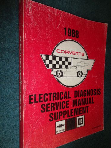 1988 corvette electrical troubleshooting shop manual / original book section 8a