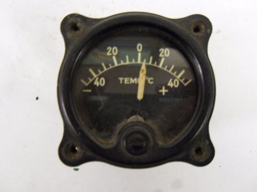 Vintage weston temperature indicator  aircraft gauge