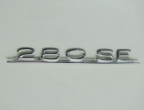 Mercedes benz 280se aluminum trunk lid emblem genuine