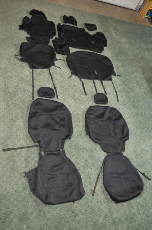 Coverking spacer mesh seat covers black honda pilot 2009-2013 20010 2011 2012 