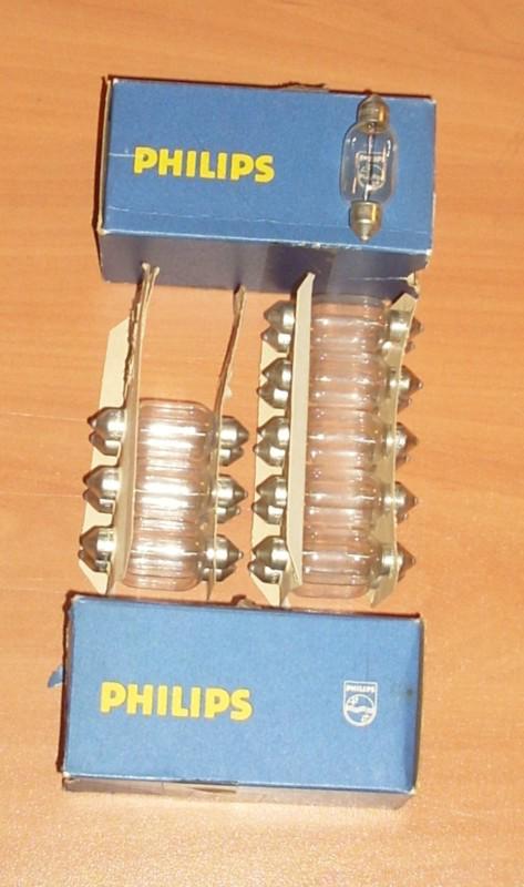  vintage auto philips light bulbs 13807 24 volt 18 watts germany mfg