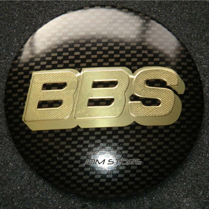 65mm carbon & gold wheel center sticker badge emblems 4pc(fits: porsche jaguar)