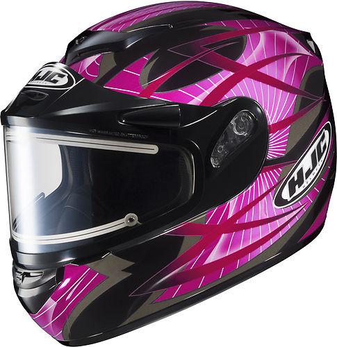 Hjc cs-r2 storm full face motorcycle helmet electric shield pink size small