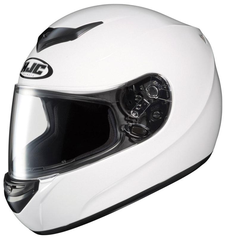 Hjc cs-r2 white full-face motorcycle helmet size large