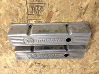 Moroso aluminum valve covers circle track vintage chevrolet small block