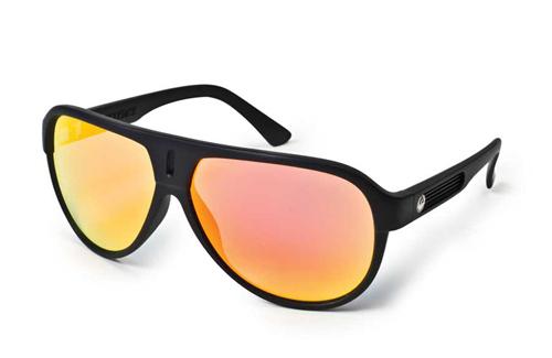 Dragon experience ii sunglasses, matte black frame/red ionized lens