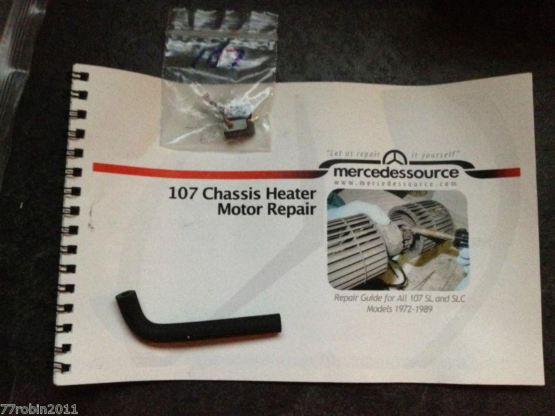 Mercedes 107 chassis - heater/blower motor repair kit with directions booklet