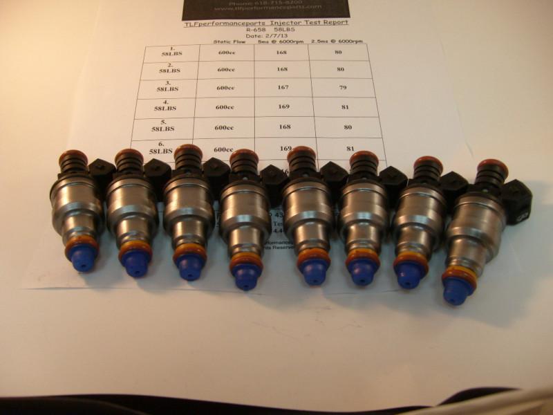  chevrolet  1986-04 camaro 58#lbs/hr set of  8 direct fit fuel injectors 
