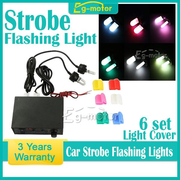 6-color car truck pickup strobe emergency 4-modes led flashing lights lamp dc12v