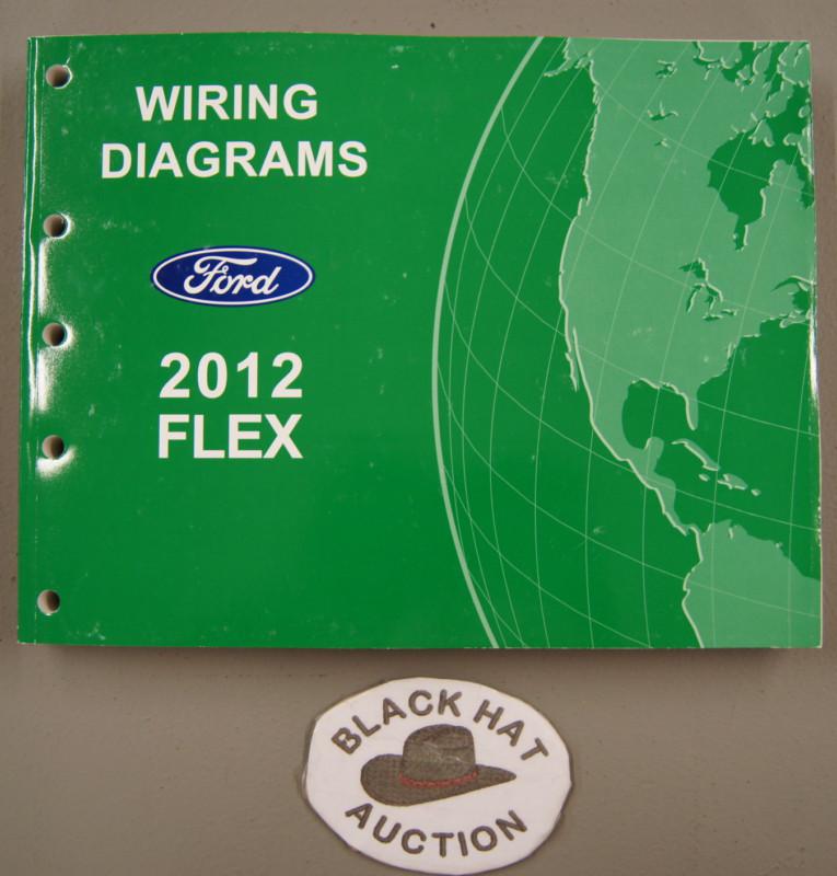 2012 ford flex factory wiring diagrams manual dealership shop service book