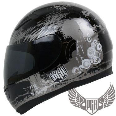 L, xl or xxl ~ black hornet full face street custom bike dot motorcycle helmet