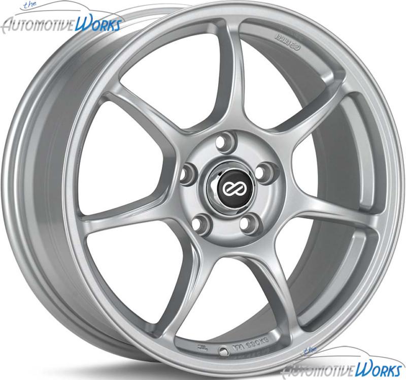17x7.5 enkei fujin 5x114.3 5x4.5 +50mm bright silver rims wheels inch 17"