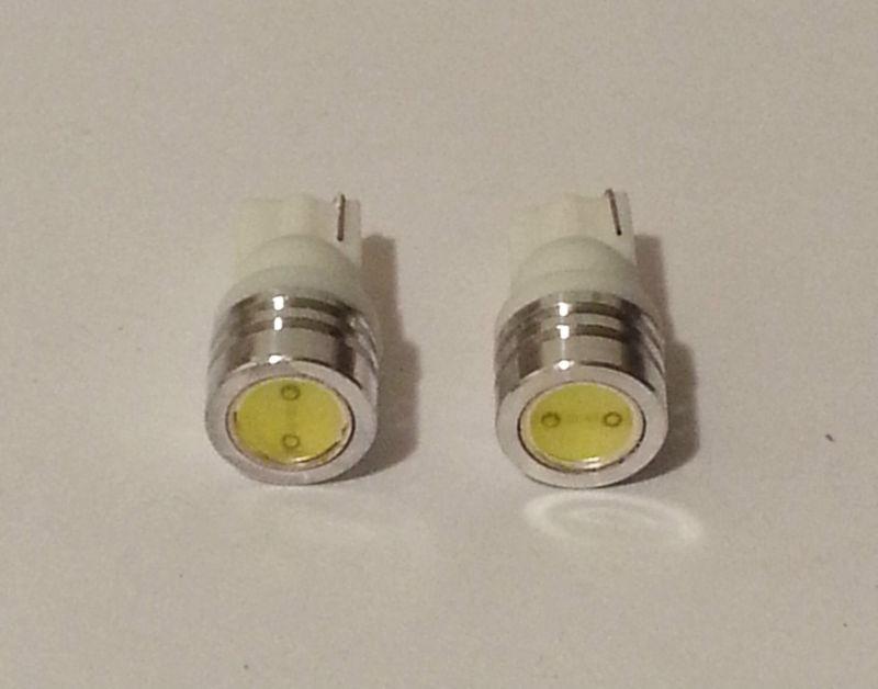 T10 white led front turn signal/plate/dome/interior light bulb 193 194 168 1pair