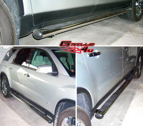 Fits acadia/traverse/outlook/enclave (check compatibility) 4'' s/s nerf bars