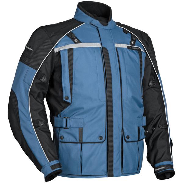 Tourmaster transition 3 womens steel blue xs textile motorcycle jacket 3/4