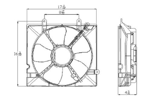 Replace ki3115110 - fits kia sedona radiator fan assembly suv oe style part