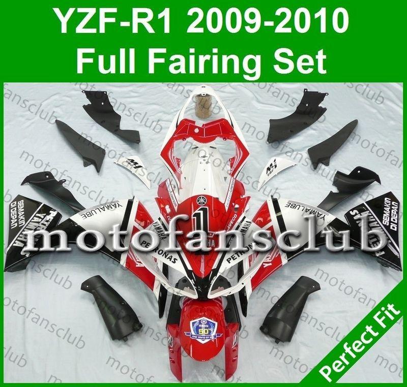 Fit yamaha yzf r1 09 10 yzfr1 2009 2010 1000 fairing bodywork plastics #17 c