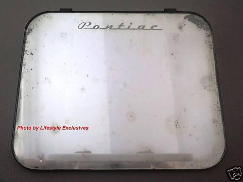 Vintage pontiac auto clip on mirror sun visor mirror