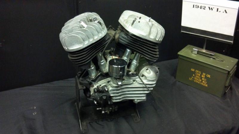 1942 harley davidson 45" wla motor-completely rebuilt w/trans case