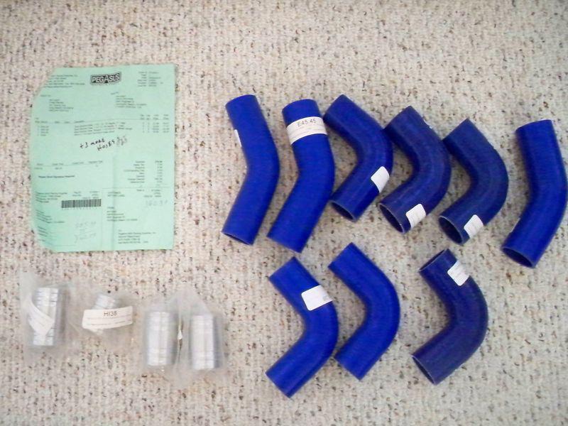   intercooler hose kit pegasus blue silicone