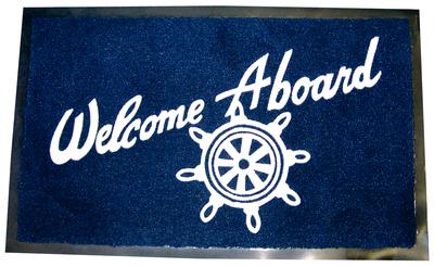 Seachoice 78180 welcome aboard mat-navy