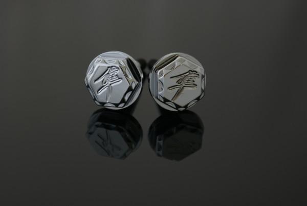 Hayabusa chrome brake clutch lever pins bolts logo scale diamond cut