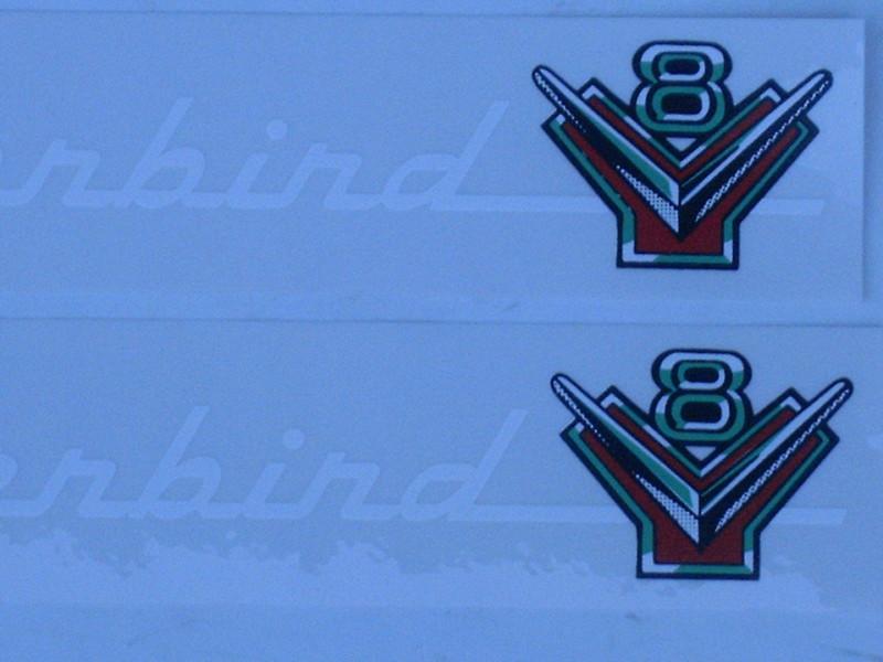 54 55 56 ford 272 292 312 engine valve cover decal set new