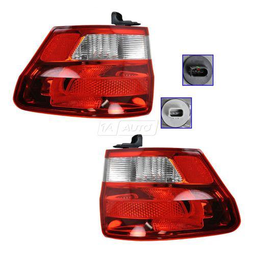 Outer brake light taillight taillamp pair set of 2 for 11-13 jeep grand cherokee