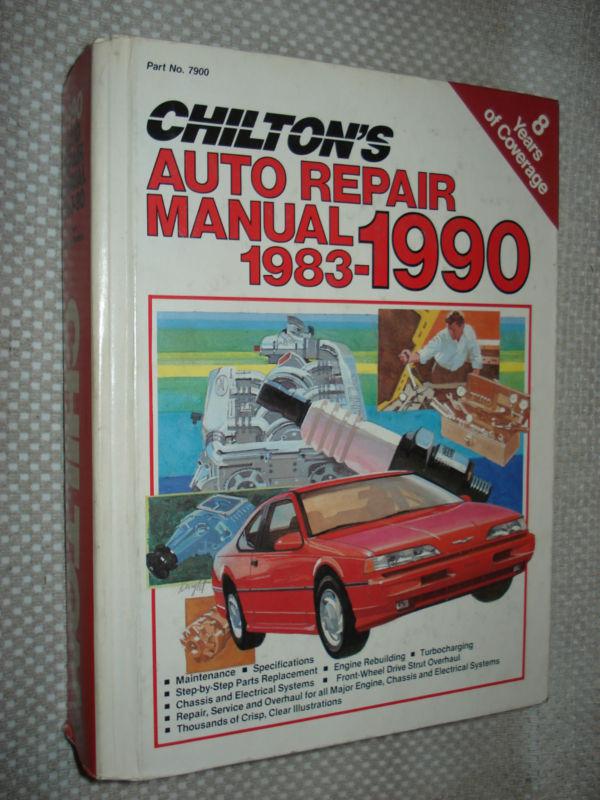 1983-1990 chiltons manual firebird vette monte ss service 84 85 87 ford dodge gm