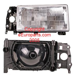 New aftermarket volvo headlight assembly - passenger side 1369604a