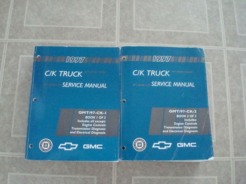 1997 silverado truck & diesel tahoe yukon sierra shop service repair manual book