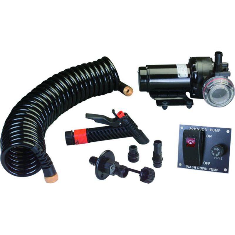 Johnson pump aqua jet 5.2 gph washdown pump kit w/hose 12v 64534