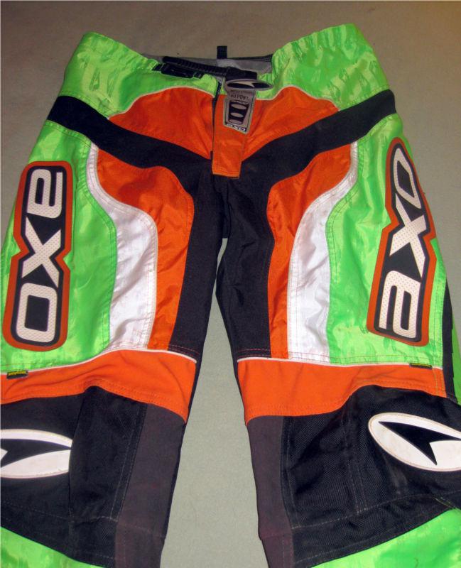Motocross racing pants and chest protector thor axo