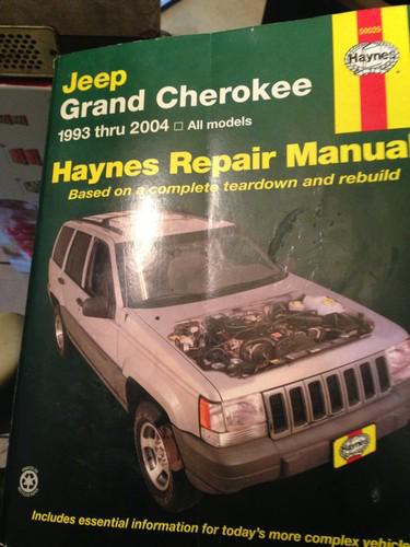 93-04 grand cherokee haynes repair manual new owners book shop