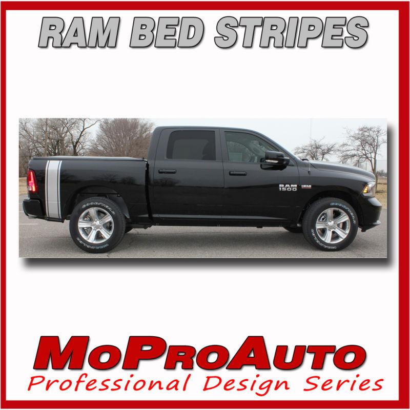 Dodge ram rumble 2012 truck bed panel vinyl graphics decals - 3m pro stripes p45