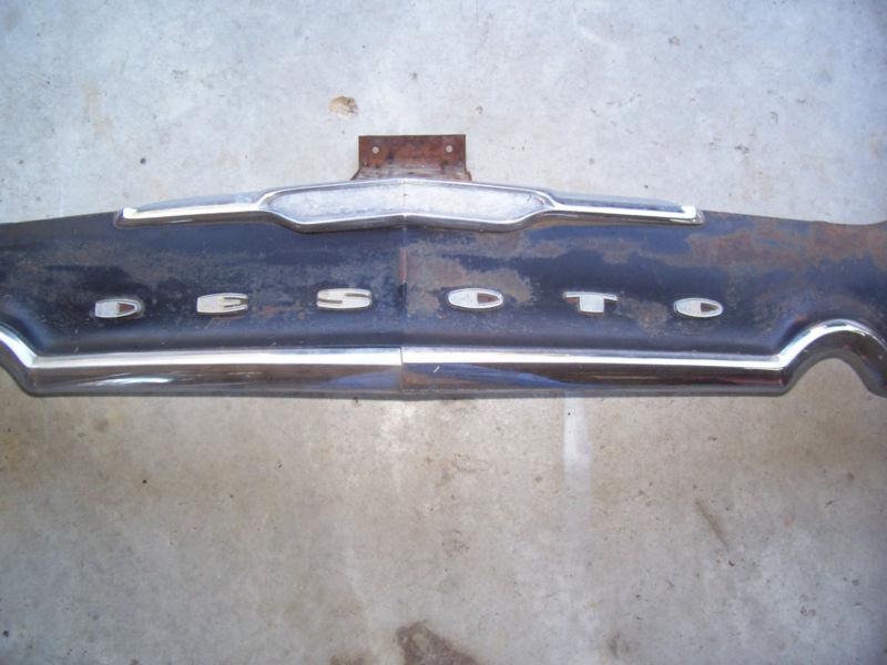  1955-1956 chrysler desoto fireflite front grille header panel and trim.