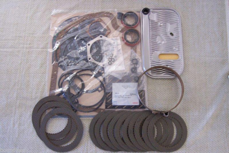 Gm th400 rebuild kit w/ raybestos hd graphite , waffle frictions , band & filter