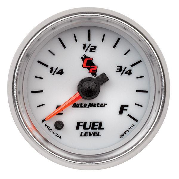 Auto meter 7114 c2 2 1/16" electric fuel level gauge programmable