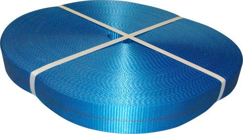 Tie-down webbing blue 2" x 300'. 12000 lbs. polyester