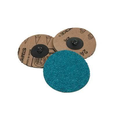 Sandpaper discs quick-change 3"diameter 50 grit zirconia aluminum oxide setof25