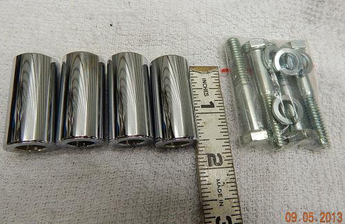 Front fender spacer kit wide glide softail conversion hardware chrome harley cus