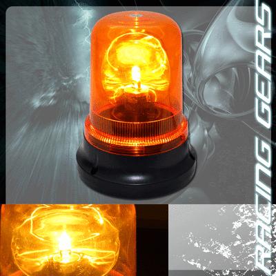 Universal amber rotating revolving magnetic base safety emergency strobe lights