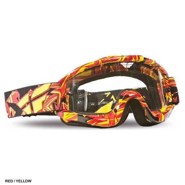 2014 fly racing zone goggles red/yellow with clear lens *free shipping*