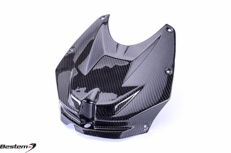 Bmw s1000rr carbon fiber front tank cover (center) twill by bestem usa