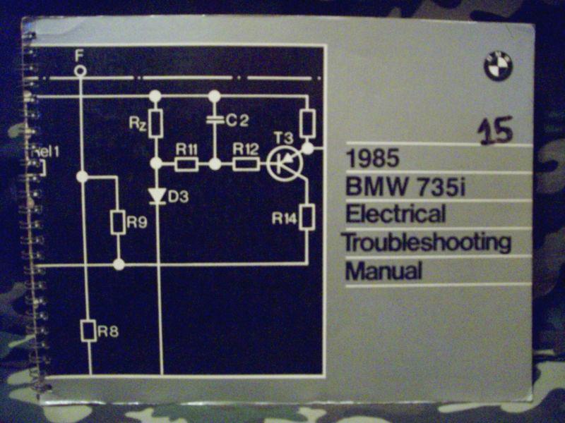 1985 bmw electrical troubleshotting manual 735i